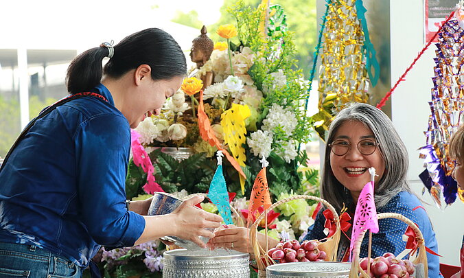 Celebrating Songkran Festival at Schaffner Thailand 