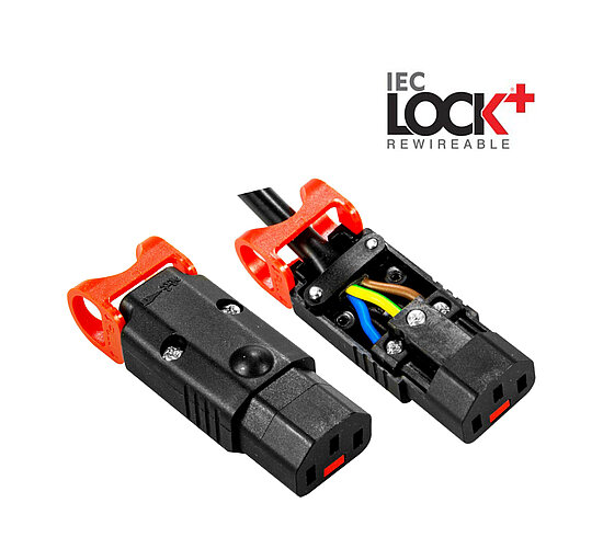 IL 13P Rewireable IEC C13 Locking Connector