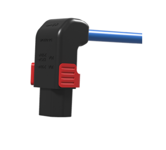 Angled IL 13P Rewireable IEC C13 Locking Connector